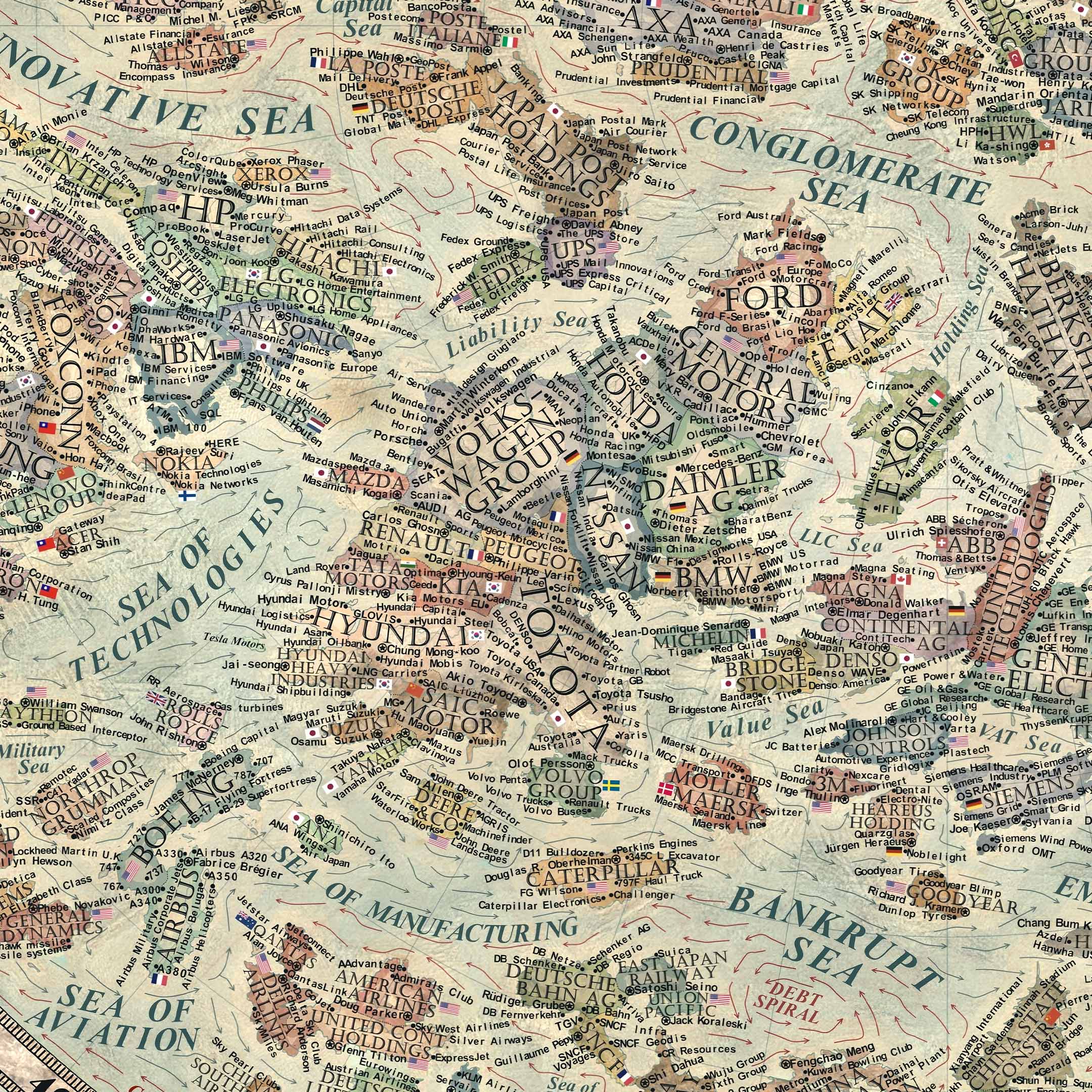 Map of the Corporations