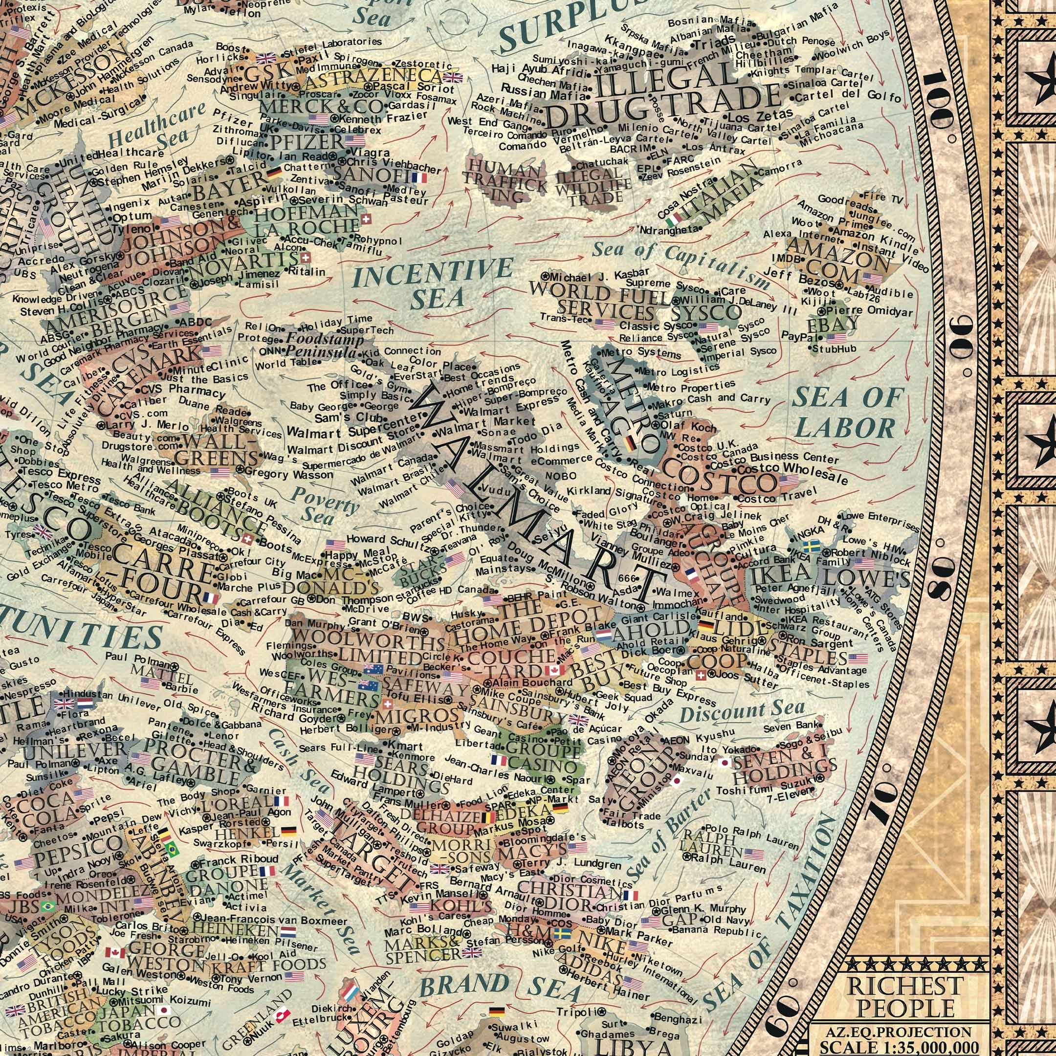 Map of the Corporations