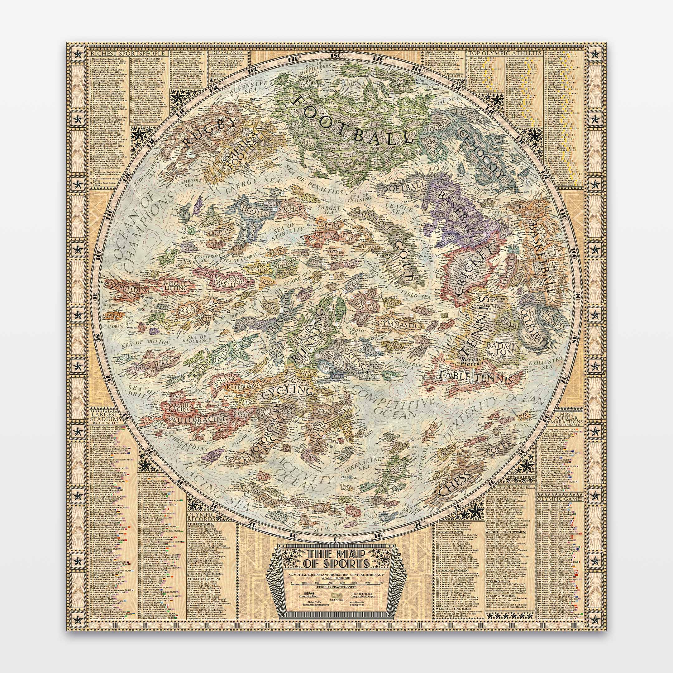 Map of the Sports