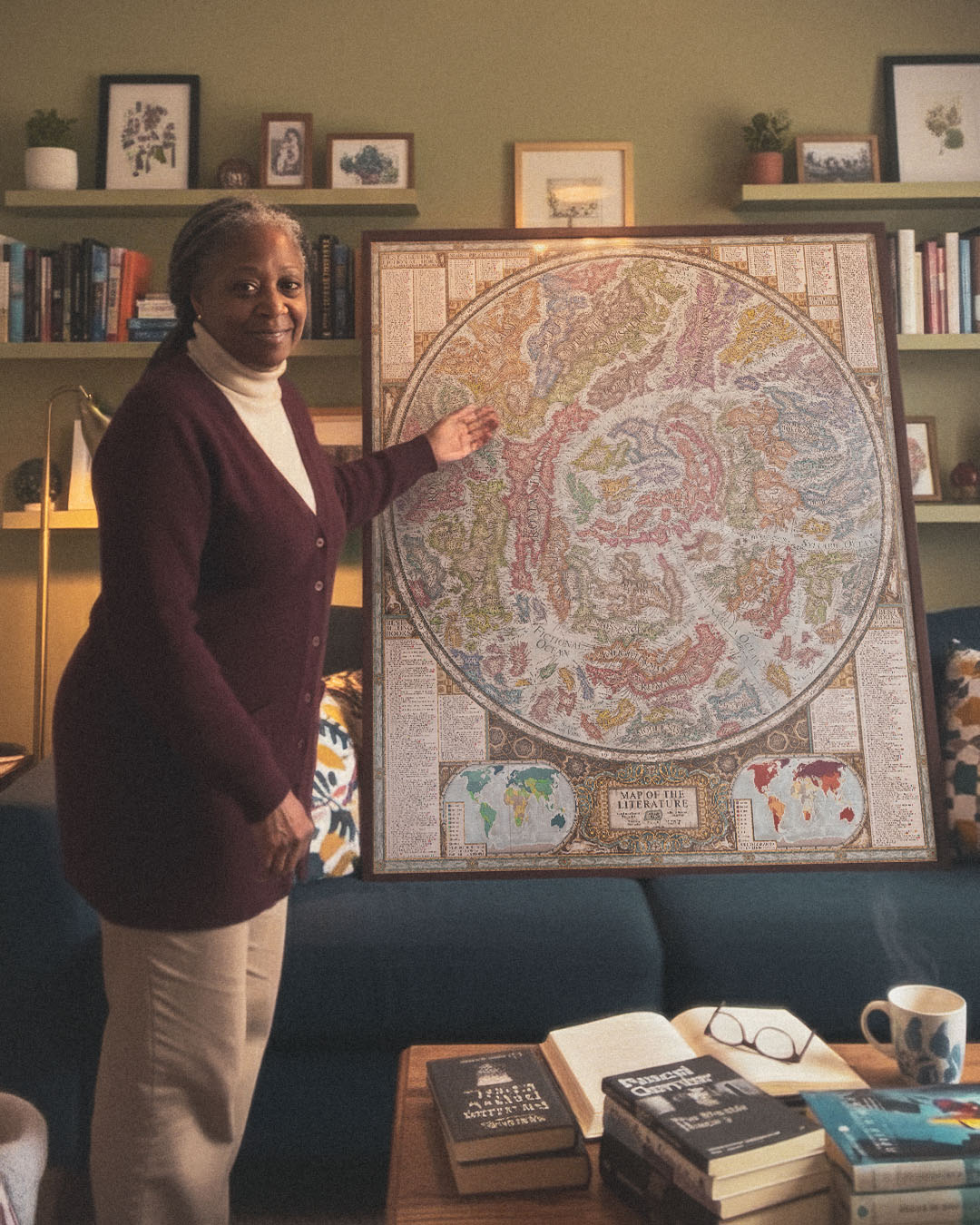 From my garden bench to my living room wall, this map stole my book-lover’s heart.