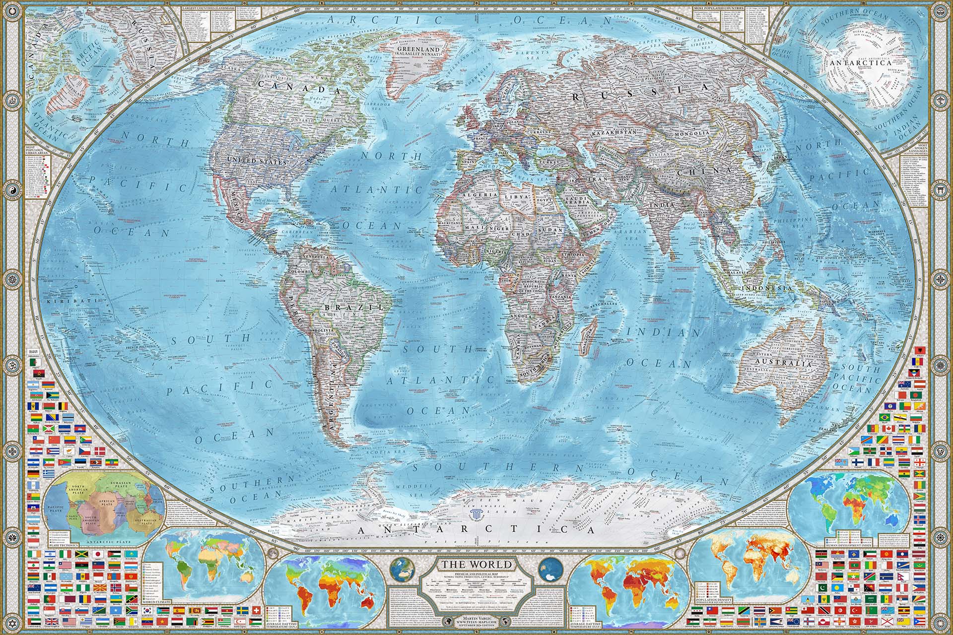 The World full map comparison