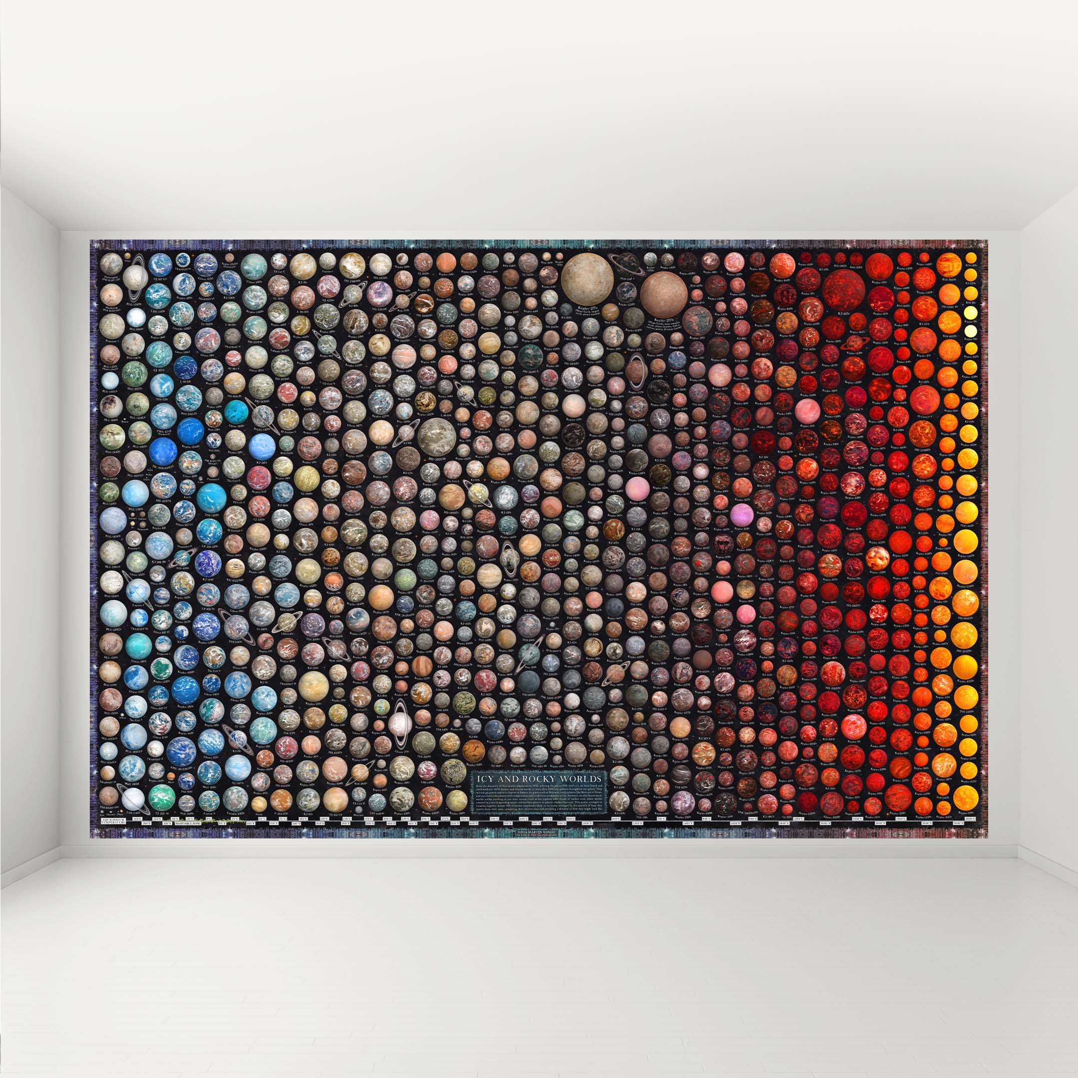 Icy and Rocky Worlds - Mural