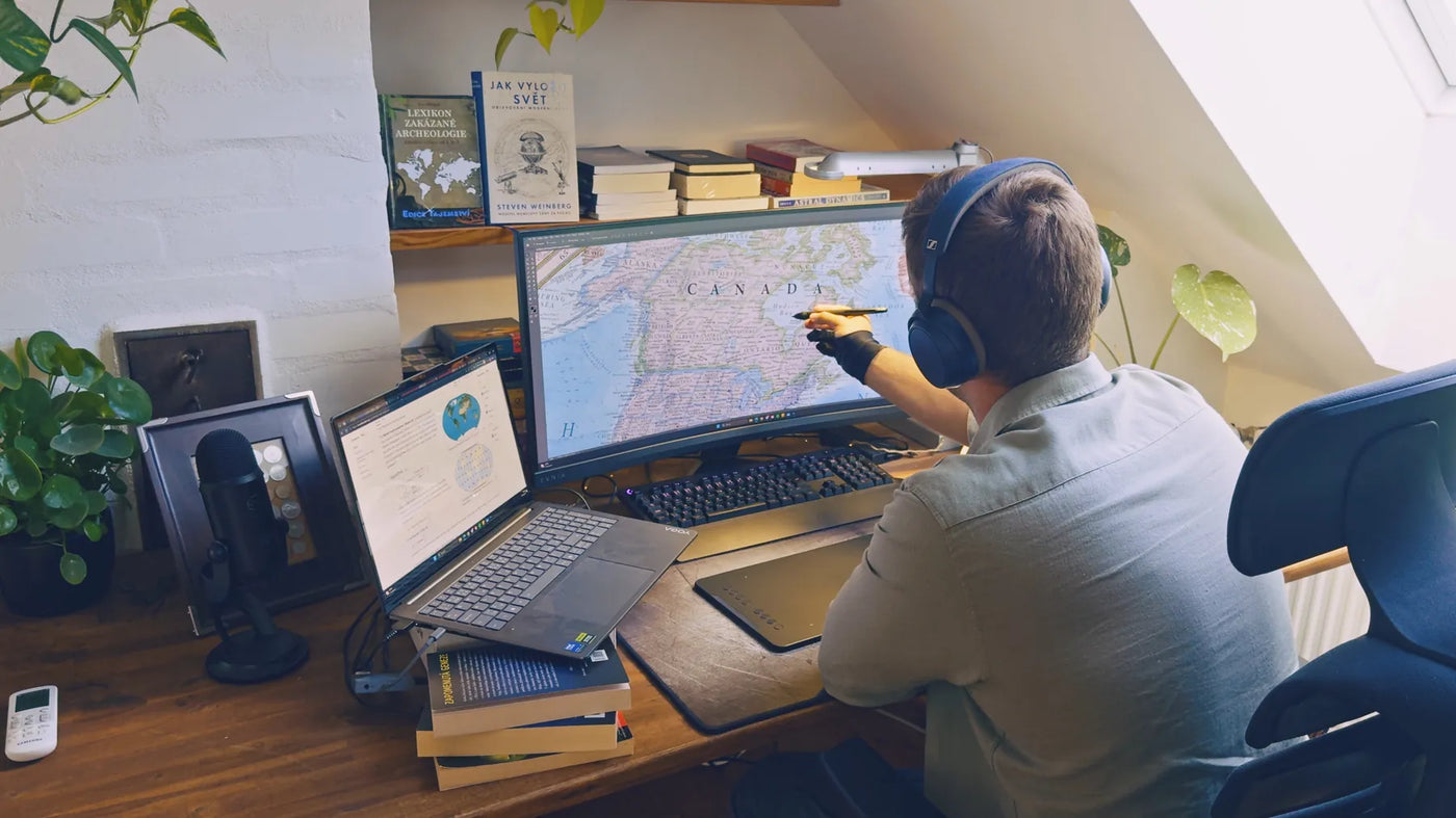 Martin Vargic working on The World map